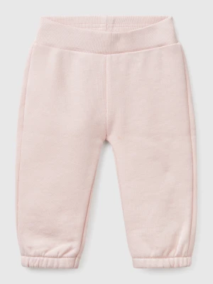 Benetton, Sweatpants In Organic Cotton, size 82, Soft Pink, Kids United Colors of Benetton