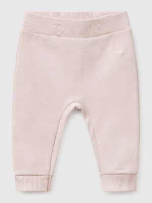 Benetton, Sweatpants In Organic Cotton, size 82, Soft Pink, Kids United Colors of Benetton