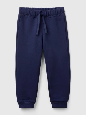 Benetton, Sweatpants In Organic Cotton, size 98, Dark Blue, Kids United Colors of Benetton