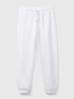 Benetton, Sweatpants With Logo, size 2XL, White, Kids United Colors of Benetton