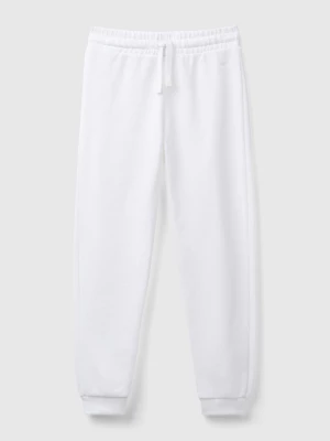 Benetton, Sweatpants With Logo, size L, White, Kids United Colors of Benetton