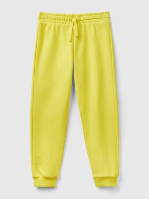 Benetton, Sweatpants With Logo, size L, Yellow, Kids United Colors of Benetton