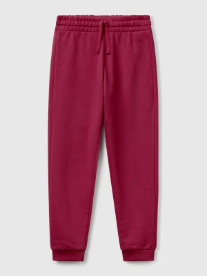 Benetton, Sweatpants With Logo, Size: XL, Burgundy, Kids United Colors of Benetton