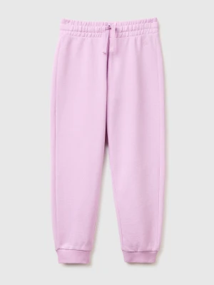 Benetton, Sweatpants With Logo, Size: XL, Lilac, Kids United Colors of Benetton