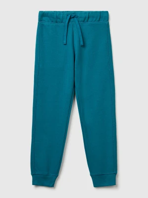 Benetton, Sweatpants With Logo, Size: XL, Teal, Kids United Colors of Benetton