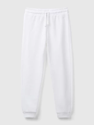 Benetton, Sweatpants With Logo, size XL, White, Kids United Colors of Benetton