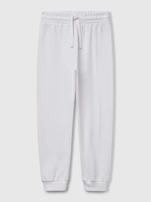 Benetton, Sweatpants With Logo, size XL, White, Kids United Colors of Benetton