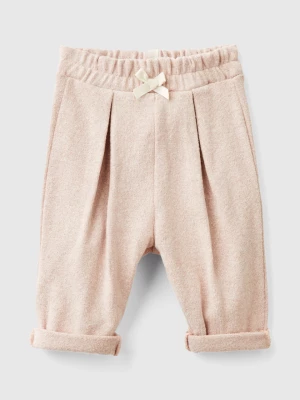 Benetton, Sweatpants With Lurex, size 56, Soft Pink, Kids United Colors of Benetton