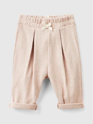 Benetton, Sweatpants With Lurex, size 62, Soft Pink, Kids United Colors of Benetton