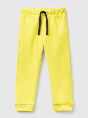 Benetton, Sweatpants With Pocket, size 82, Yellow, Kids United Colors of Benetton