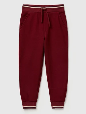 Benetton, Sweatpants With Straight Leg, Size: XL, Burgundy, Kids United Colors of Benetton