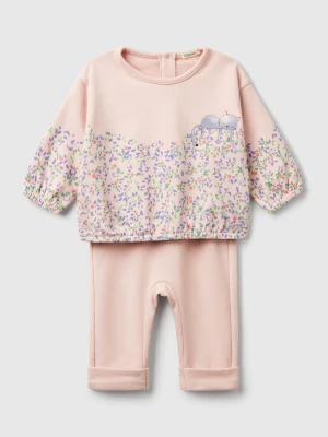 Benetton, Sweatshirt And Sweatpants Set In Cotton Blend, size 74, Multi-color, Kids United Colors of Benetton