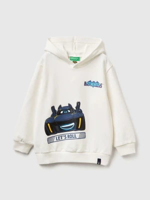 Benetton, Sweatshirt Featuring Batwheels ©&™ Dc And Wbei, Size: 116, Creamy White, Kids United Colors of Benetton