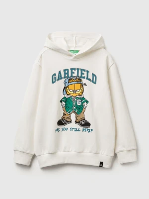 Benetton, Sweatshirt Featuring Garfield ©2025 By Paws, Inc., Size: M, Creamy White, Kids United Colors of Benetton