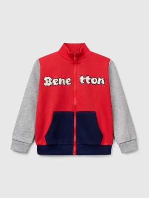 Benetton, Sweatshirt In Cotton With Zip, size 116, Multi-color, Kids United Colors of Benetton