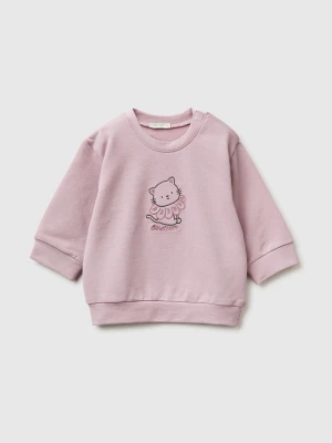 Benetton, Sweatshirt With Animal Patch, Size: 82, Pink, Kids United Colors of Benetton