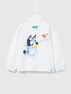 Benetton, Sweatshirt With Bluey ©ludo Studio Print, Size: 116, Creamy White, Kids United Colors of Benetton