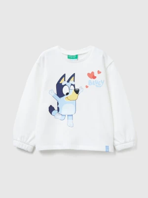 Benetton, Sweatshirt With Bluey ©ludo Studio Print, Size: 116, Creamy White, Kids United Colors of Benetton