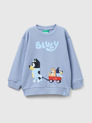 Benetton, Sweatshirt With Bluey Print ©ludo Studio, Size: 116, Light Blue, Kids United Colors of Benetton