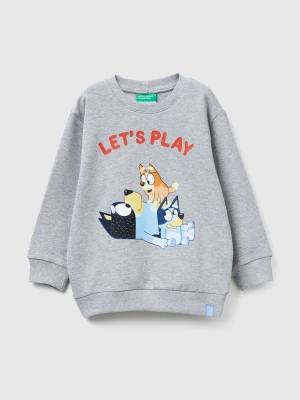 Benetton, Sweatshirt With Bluey Print ©ludo Studio, Size: 116, Light Gray, Kids United Colors of Benetton