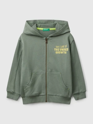 Benetton, Sweatshirt With Kangaroo Pocket, Size: 116, Military Green, Kids United Colors of Benetton