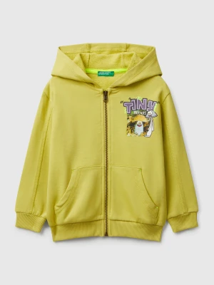 Benetton, Sweatshirt With Kangaroo Pocket, Size: 116, Yellow, Kids United Colors of Benetton