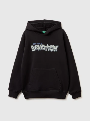 Benetton, Sweatshirt With Logo, Size: XL, Black, Kids United Colors of Benetton