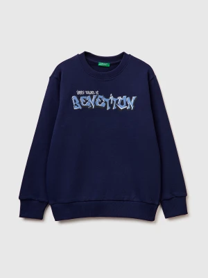 Benetton, Sweatshirt With Logo, Size: XL, Dark Blue, Kids United Colors of Benetton