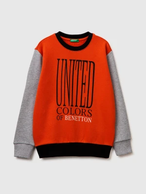 Benetton, Sweatshirt With Logo, Size: XL, Red, Kids United Colors of Benetton