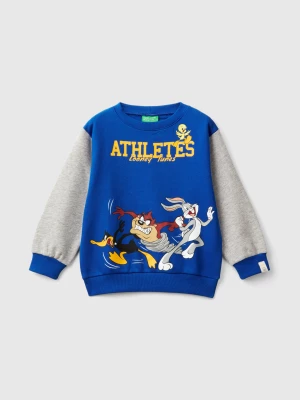 Benetton, Sweatshirt With ©looney Tunes Print, size 116, Bright Blue, Kids United Colors of Benetton