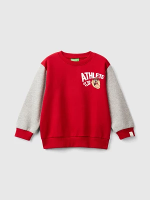 Benetton, Sweatshirt With ©looney Tunes Print, size 116, Red, Kids United Colors of Benetton