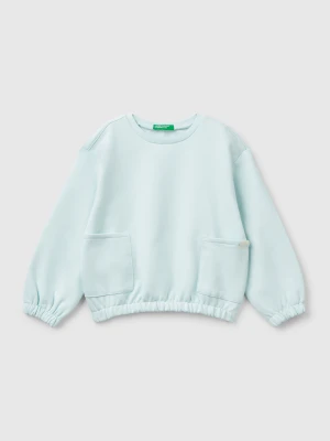 Benetton, Sweatshirt With Pockets, size 98, Aqua, Kids United Colors of Benetton