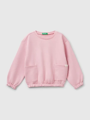 Zdjęcie produktu Benetton, Sweatshirt With Pockets, size 116, Pink, Kids United Colors of Benetton