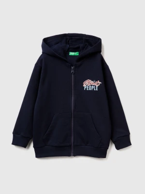 Benetton, Sweatshirt With Print, Size: 104, Dark Blue, Kids United Colors of Benetton