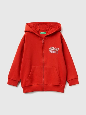 Benetton, Sweatshirt With Print, Size: 98, Red, Kids United Colors of Benetton