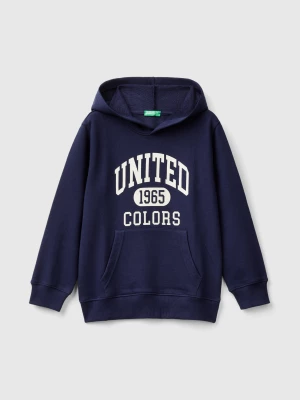 Benetton, Sweatshirt With Print, size XL, Dark Blue, Kids United Colors of Benetton