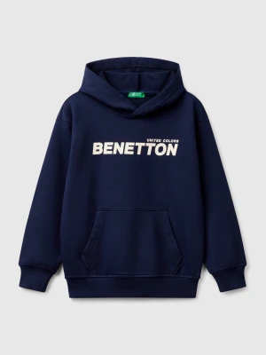 Benetton, Sweatshirt With Print, size XL, Dark Blue, Kids United Colors of Benetton