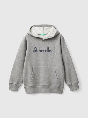 Benetton, Sweatshirt With Print, size XL, Dark Gray, Kids United Colors of Benetton