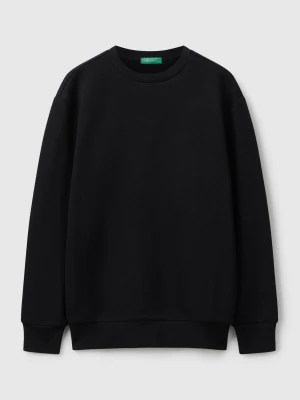 Benetton, Sweatshirt With Slogan Print, size XL, Black, Kids United Colors of Benetton