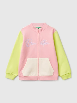 Benetton, Sweatshirt With Zip In Cotton, size 116, Multi-color, Kids United Colors of Benetton