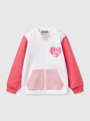 Benetton, Sweatshirt With Zip In Cotton, size 104, Multi-color, Kids United Colors of Benetton
