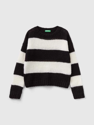 Benetton Sweter w kolorze czarno-białym rozmiar: 140