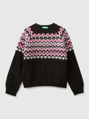 Benetton Sweter w kolorze czarnym rozmiar: 168