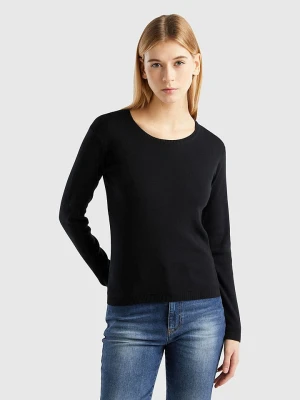 Benetton Sweter w kolorze czarnym rozmiar: L