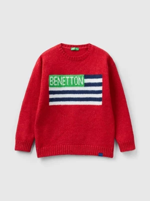 Benetton Sweter w kolorze czerwonym rozmiar: 130