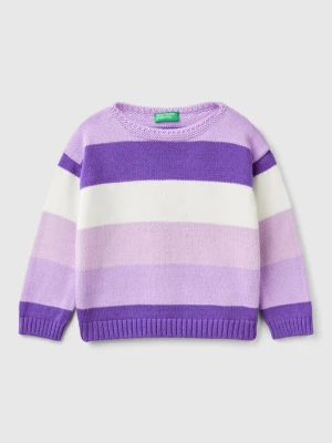 Benetton Sweter w kolorze fioletowym rozmiar: 104