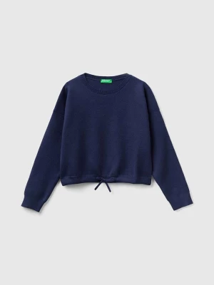 Benetton Sweter w kolorze granatowym rozmiar: 150