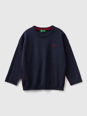 Benetton Sweter w kolorze granatowym rozmiar: 82