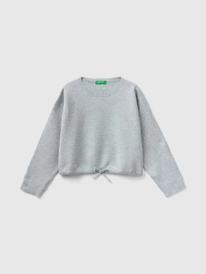 Benetton Sweter w kolorze jasnoszarym rozmiar: 140