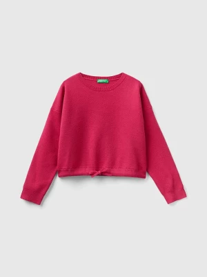 Benetton Sweter w kolorze różowym rozmiar: 140